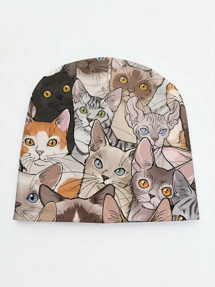 Детская шапка / Котики