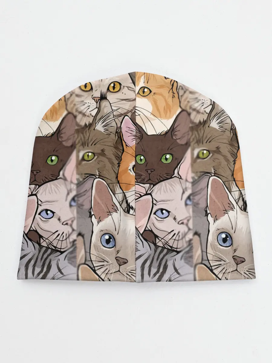 Детская шапка / Котики