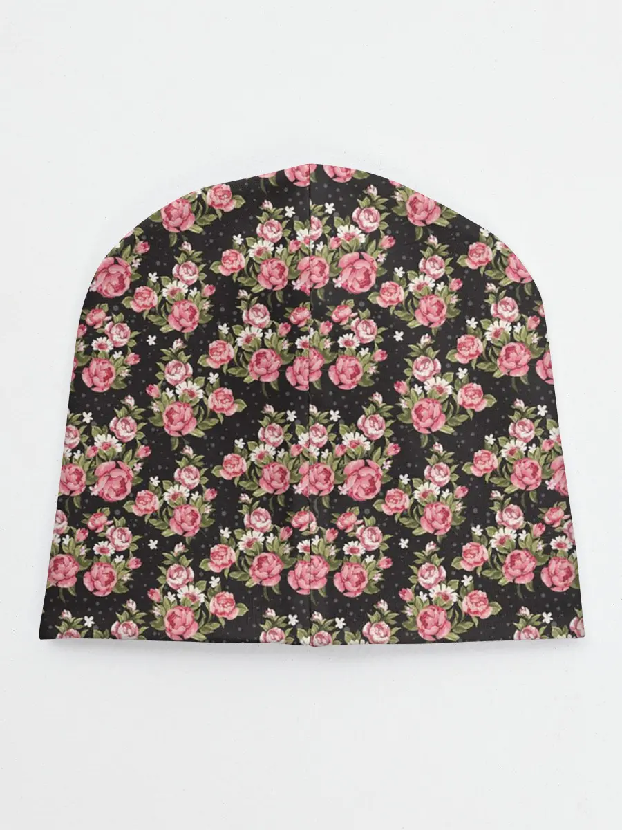 Детская шапка / Узор цветочек