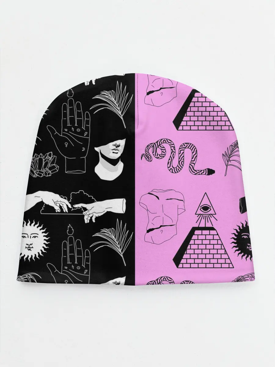 Детская шапка / руки, статуи