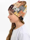 Детская шапка / Котики мультяшные