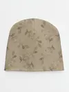 Детская шапка / Листья на бежевом фоне
