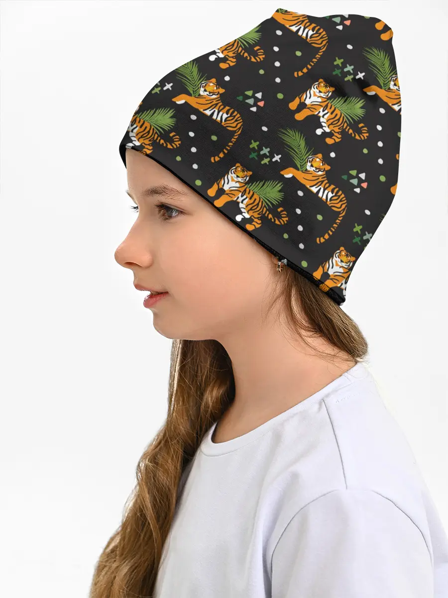 Детская шапка / Tigers | Тигровый Паттерн