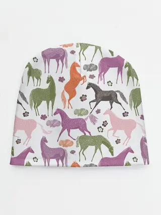 Детская шапка / лошадки