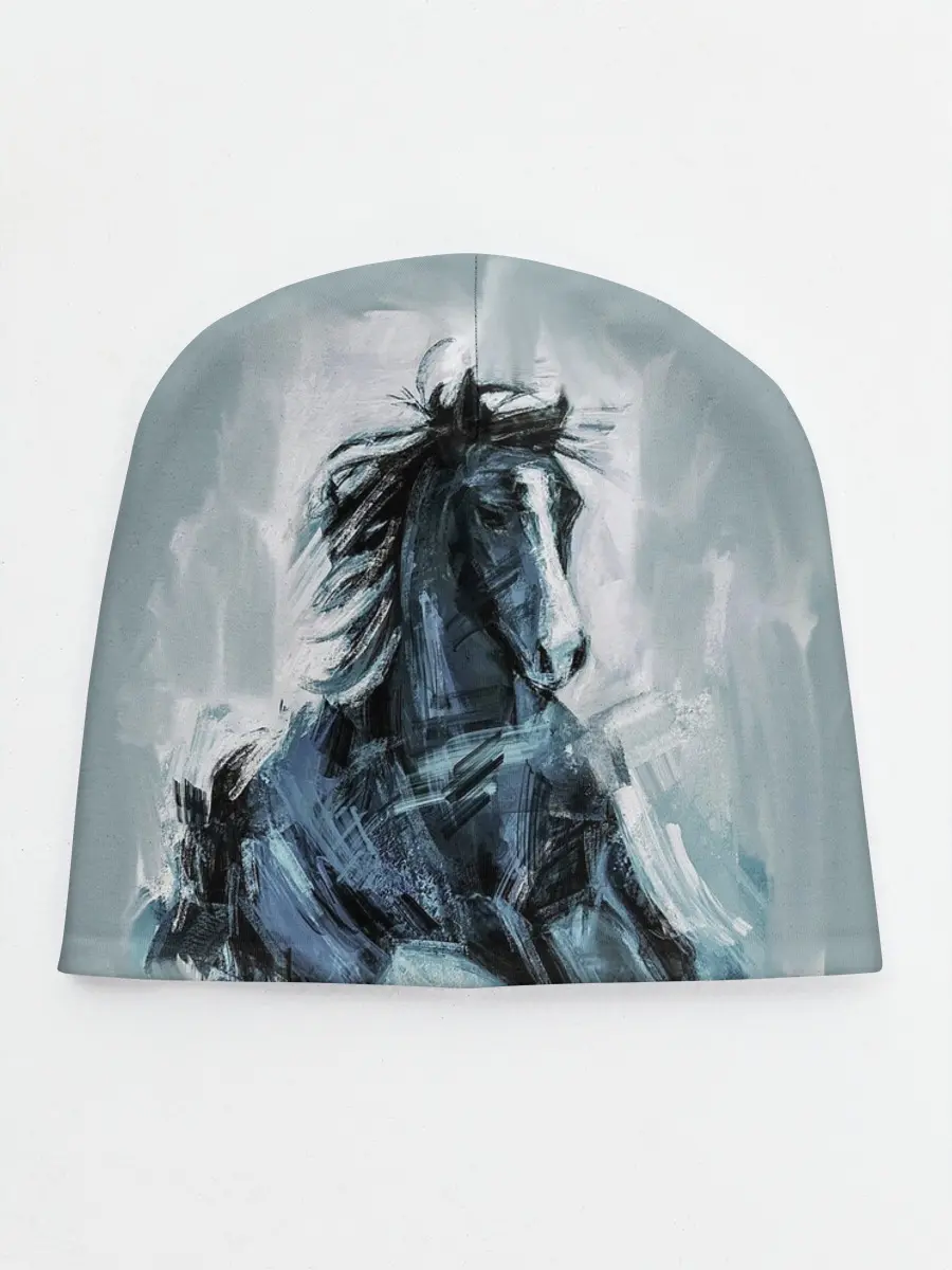 Детская шапка / нарисованный конь