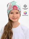 Детская шапка / Арбузно-цитрусовый узор