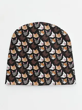 Детская шапка / Много котов