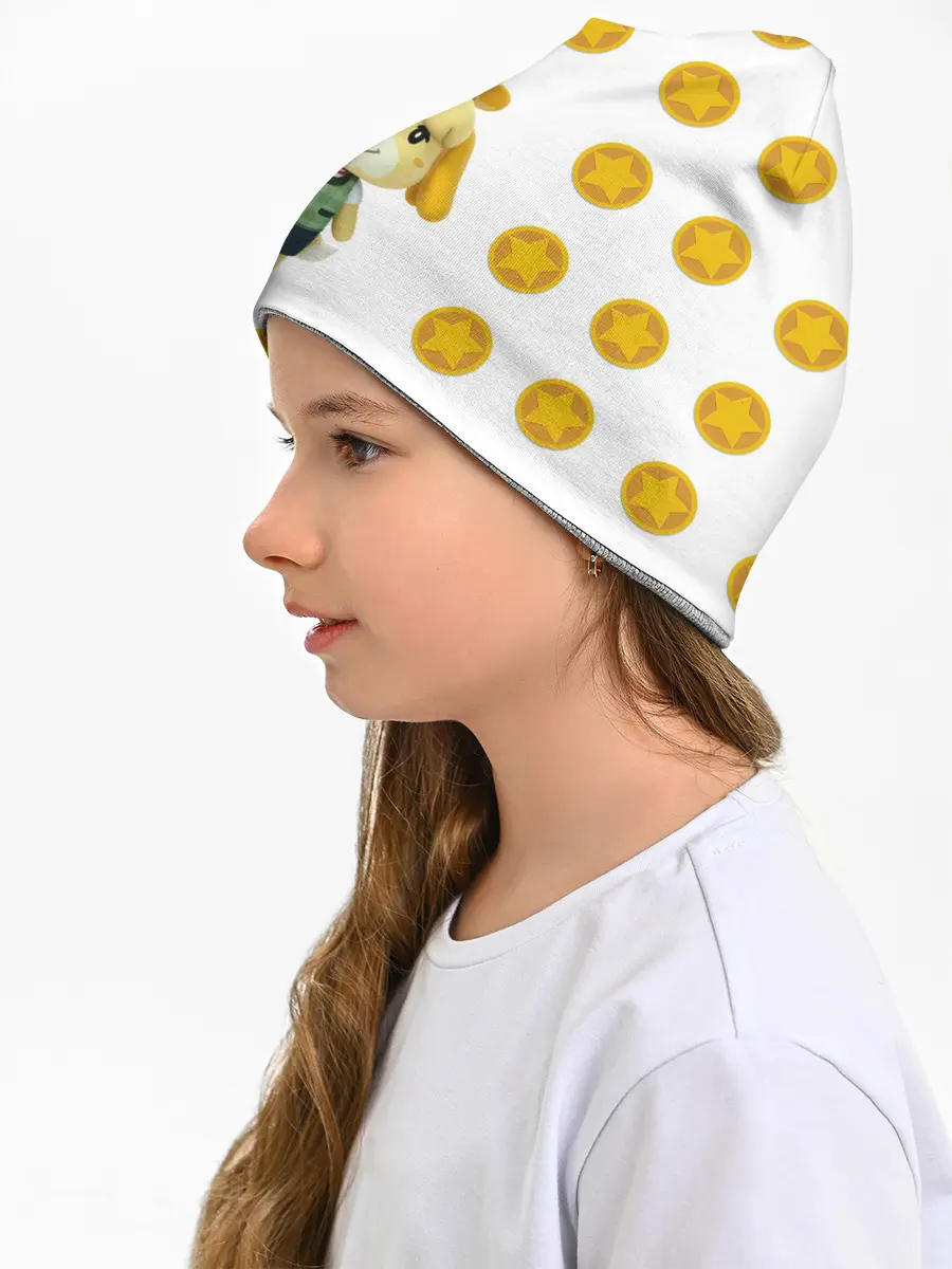 Детская шапка / Animal crossing - Isabelle