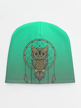 Детская шапка / сова ловец снов