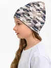 Детская шапка / Кремовый камуфляж