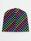 Детская шапка / Радужные сердечки