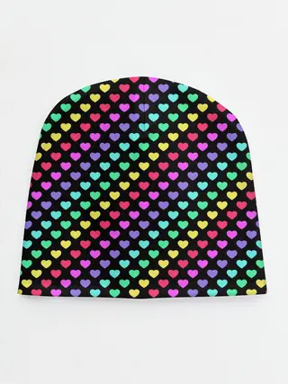 Детская шапка / Радужные сердечки