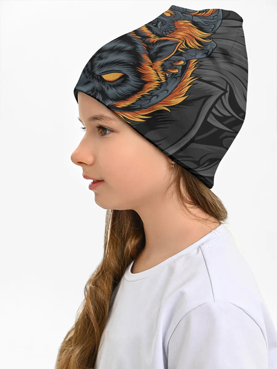 Детская шапка / Волк и дракон