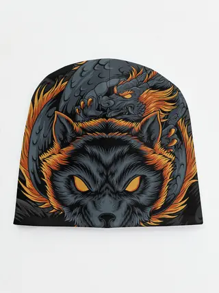 Детская шапка / Волк и дракон