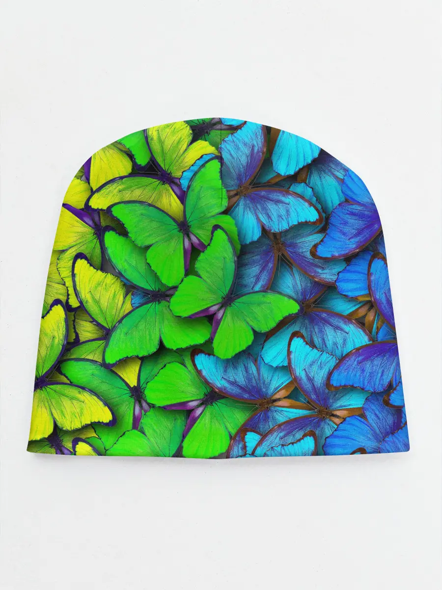 Детская шапка / Радужные бабочки