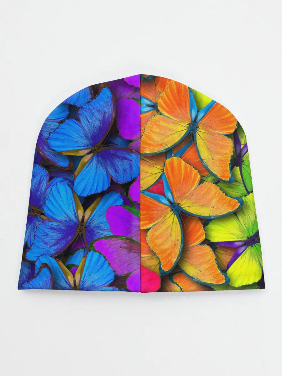 Детская шапка / Радужные бабочки