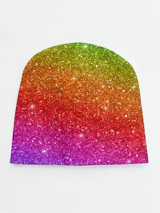 Детская шапка / Блестки радуги
