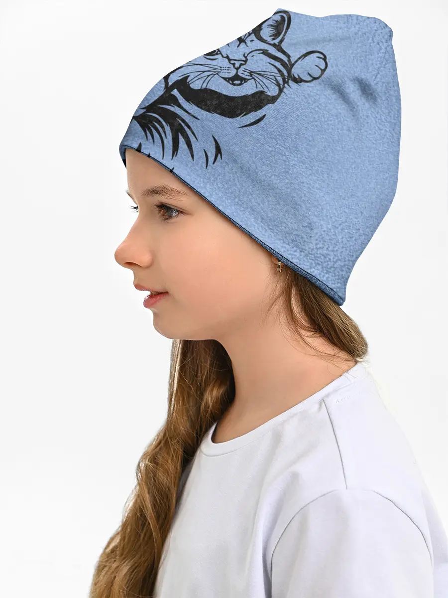 Детская шапка / Улыбающийся кот