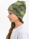 Детская шапка / вязаный принт милитари