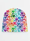 Детская шапка / Радужные сердечки