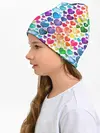 Детская шапка / Радужные сердечки