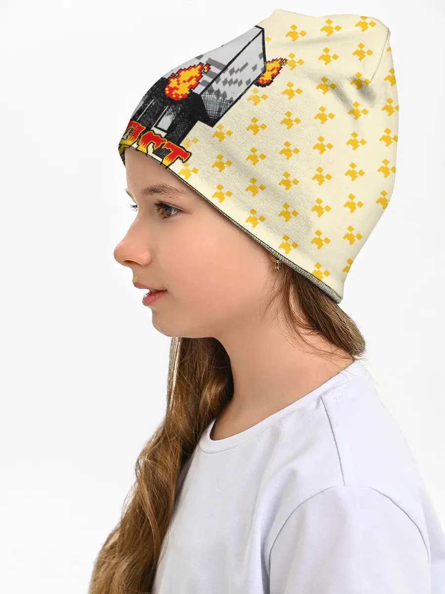 Детская шапка / Minecraft THE GHAST