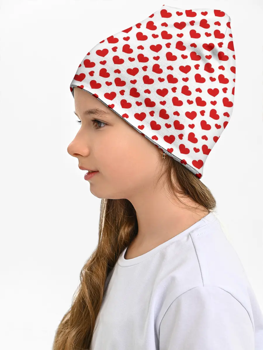 Детская шапка / Сердечки