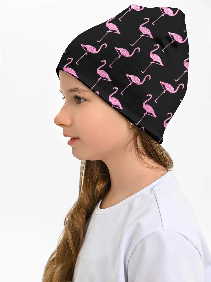 Детская шапка / Фламинго | Чёрная