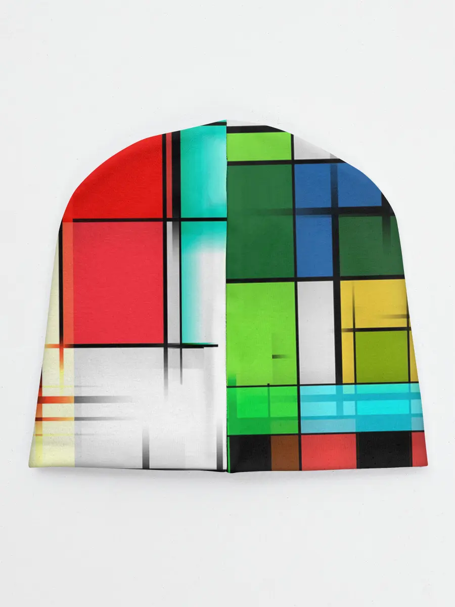 Детская шапка / абстрактные фигуры цвета