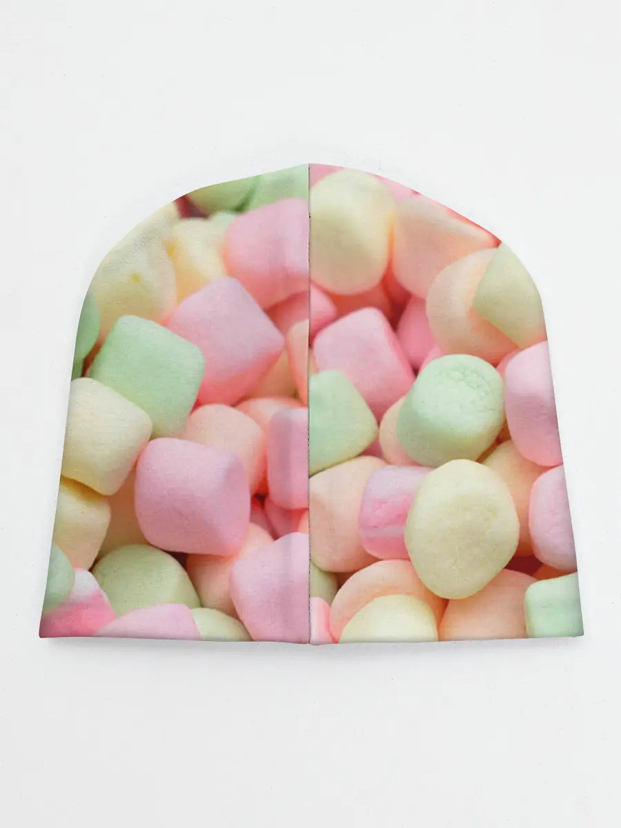 Детская шапка / маршмэлов зефирки нежные