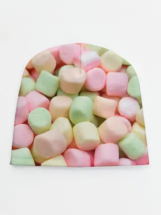 Детская шапка / маршмэлов зефирки нежные