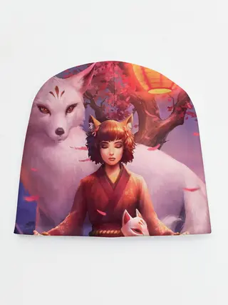Детская шапка / Девушка-лиса