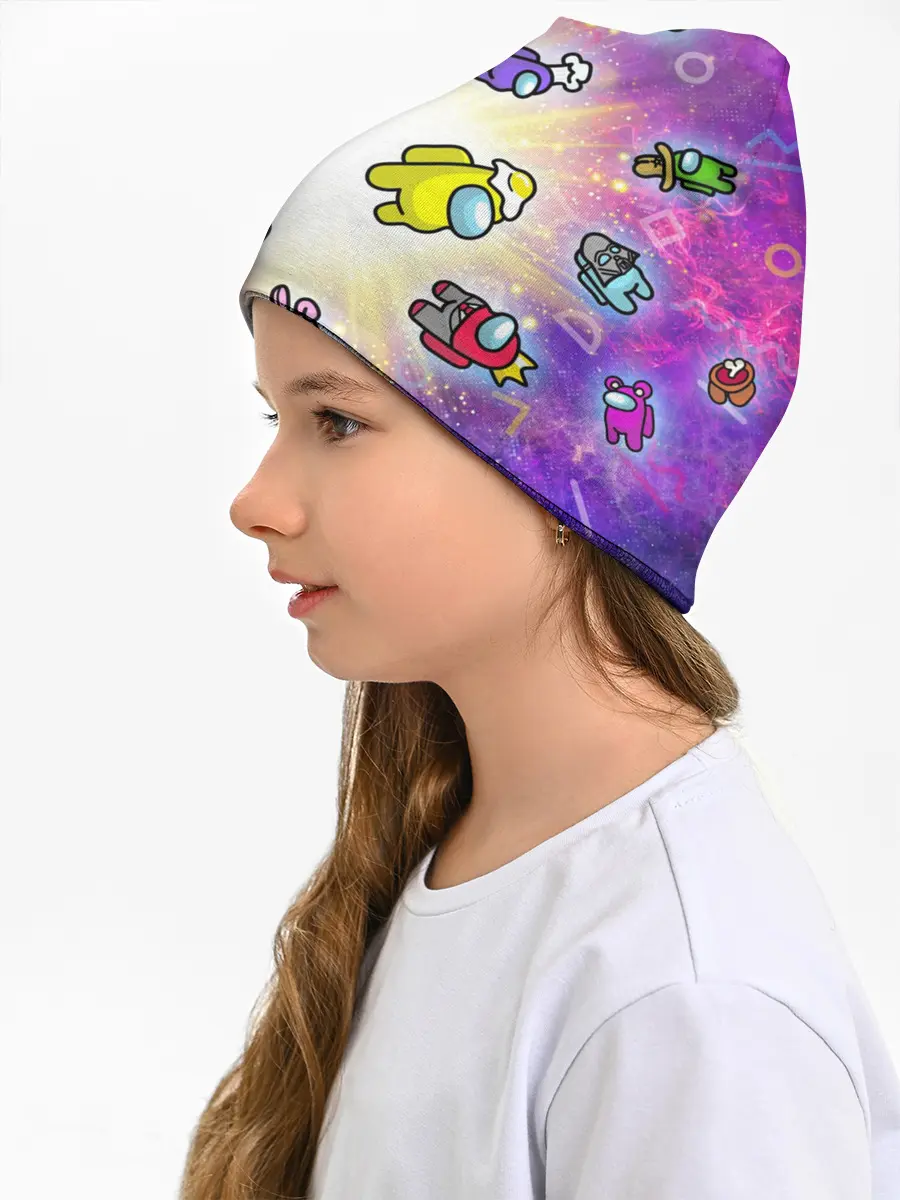 Детская шапка / Among us - просто космос