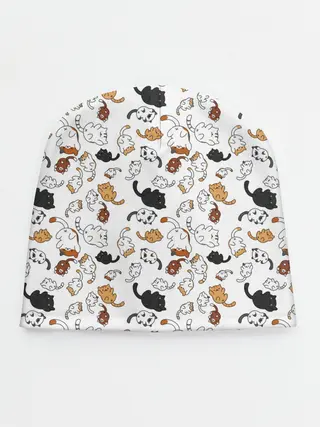 Детская шапка / Коты