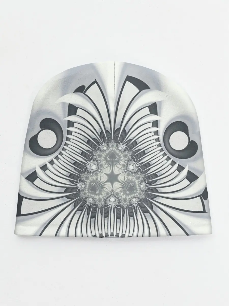 Детская шапка / Серая абстракция