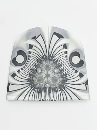 Детская шапка / Серая абстракция