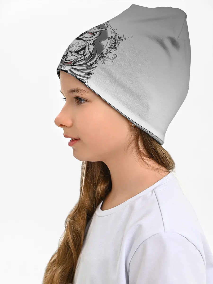 Детская шапка / маска сова смерть череп