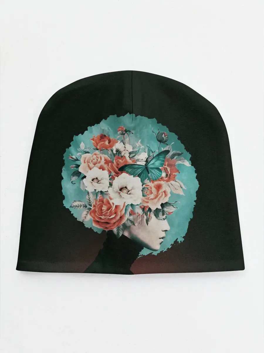 Детская шапка / Girl in flowers