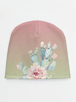 Детская шапка / суккулент градиент