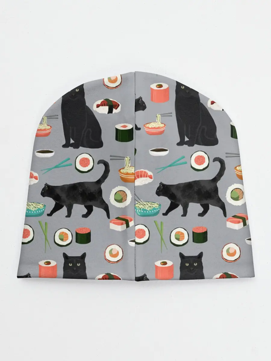 Детская шапка / Котики и Суши