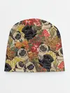 Детская шапка / Мопсики | Цветочки