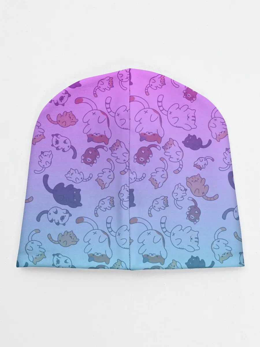 Детская шапка / Котики в полете