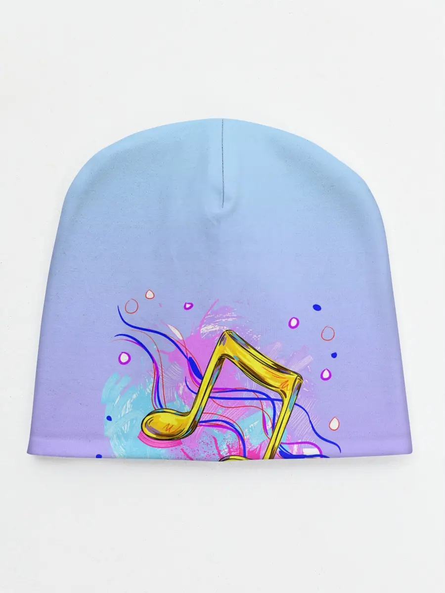 Детская шапка / ноты краски музыканту