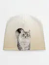 Детская шапка / Пушистый котик реалистичный