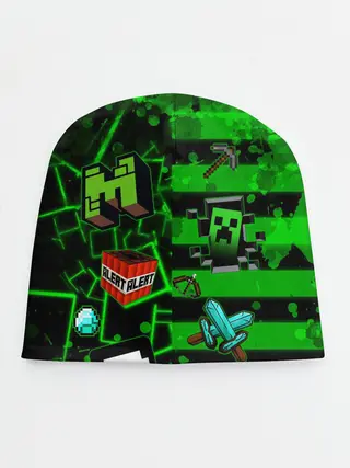 Детская шапка / Minecraft / Майнкрафт