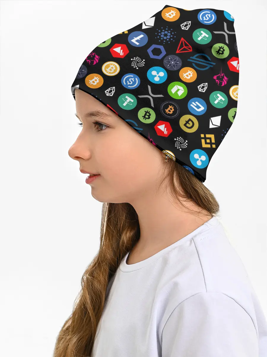 Детская шапка / ЛОГОТИПЫ КРИПТОВАЛЮТ | CRYPTOCURRENCIES