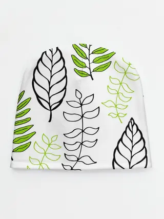 Детская шапка / Листья