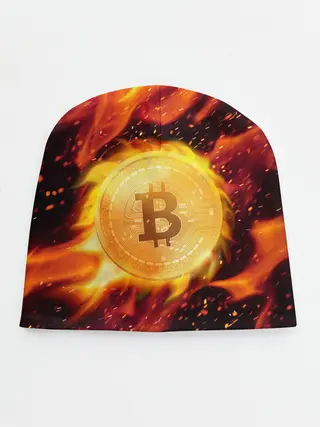 Детская шапка / БИТКОИН ОГОНЬ