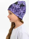 Детская шапка / Фиолетовый цвет весны