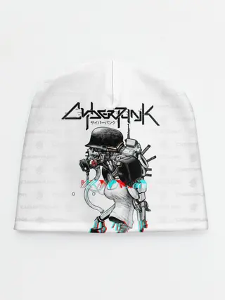 Детская шапка / Cyberpunk 2077 КиберСкелет